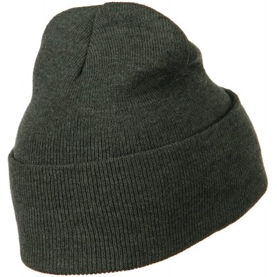 Skullies & Beanies 12 Inch Long Knitted Beanie - Grey - CX110PMZNH5 $7.70