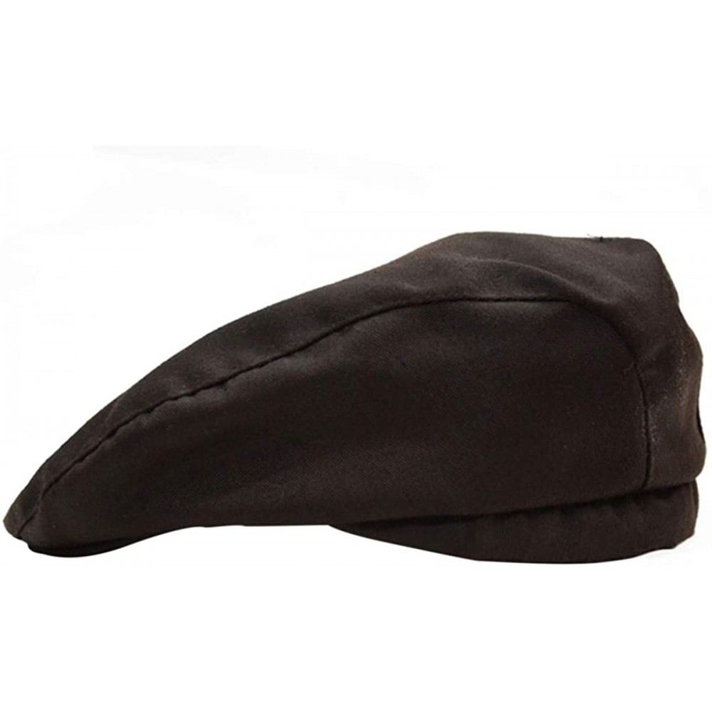 Newsboy Caps Flat Beret - Chef Flat Beret Flat Scally Cap Golf Beret Newsboy Driver Hat Cap for Men - Darkcoffee - C818M4RA26...