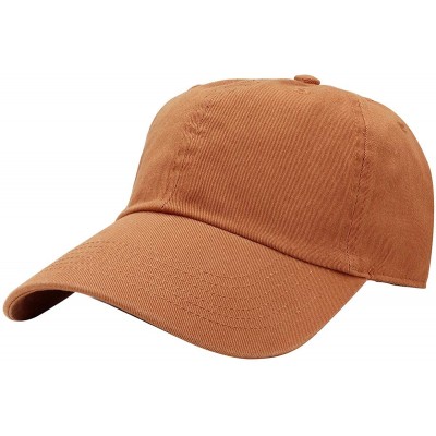 Baseball Caps Classic Baseball Cap Dad Hat 100% Cotton Soft Adjustable Size - Copper - CK11AT3W8P9 $18.51