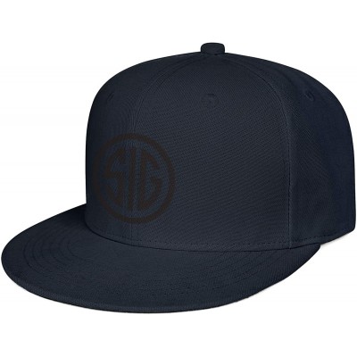 Baseball Caps Unisex Fashion Baseball Cap SIG-Sauer-Logo-Black- Snapbacks Truker Hats - Sig Sauer Logo-37 - CU18W7NGR6N $10.82