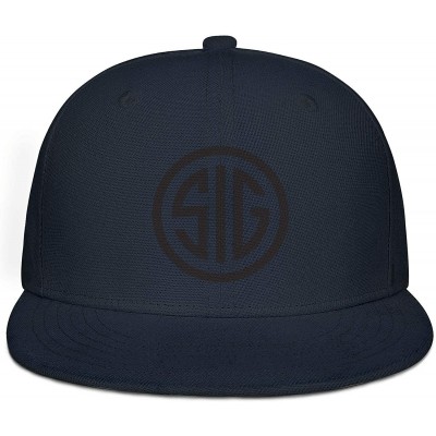 Baseball Caps Unisex Fashion Baseball Cap SIG-Sauer-Logo-Black- Snapbacks Truker Hats - Sig Sauer Logo-37 - CU18W7NGR6N $10.82