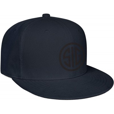 Baseball Caps Unisex Fashion Baseball Cap SIG-Sauer-Logo-Black- Snapbacks Truker Hats - Sig Sauer Logo-37 - CU18W7NGR6N $10.82