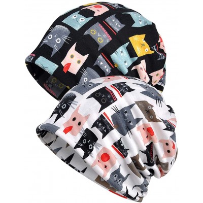 Skullies & Beanies Women's Soft Baggy Oversized Slouchy Cap Beanie Skull Hat - A - CG18LKA2532 $10.01
