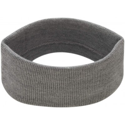 Headbands USA Made Stretch Headband - Light Grey - C11885WKXSL $22.54