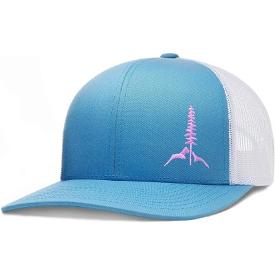 Baseball Caps Trucker Hat- Tamarack Mountain - Collegeblue-white / Pink - CY1984DUL4R $23.73