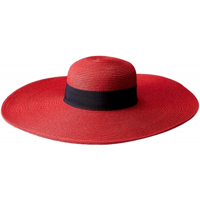 Sun Hats Straw Braided Hat - Red - CY1172TWI1X $31.52