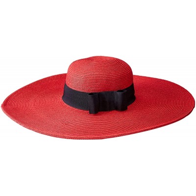 Sun Hats Straw Braided Hat - Red - CY1172TWI1X $31.52