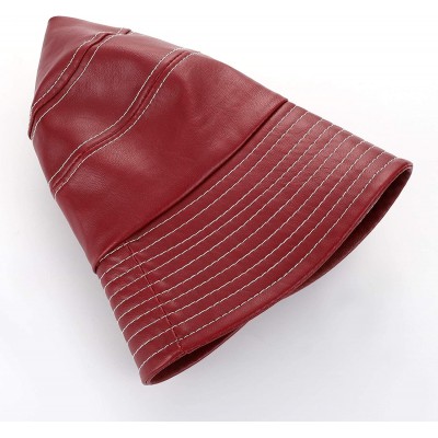 Bucket Hats Stylish Waterproof Foldable Fisherman Protects - Wine Red - CT18AC9D9YH $15.09