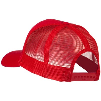 Baseball Caps Director Embroidered Mesh Back Cap - Red - CJ18WQXYUGQ $18.69