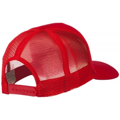 Baseball Caps Director Embroidered Mesh Back Cap - Red - CJ18WQXYUGQ $18.69