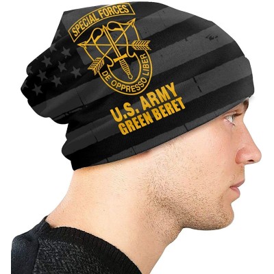 Skullies & Beanies US Army Green Beret Special Forces Unisex Warm Hat Knit Hat Skull Cap Beanies Cap - Black - C118ZKEY2G4 $2...
