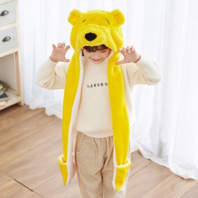 Skullies & Beanies Winter Animal Hat Set Cap 3-17yr Kids Cosplay Party Costume Toy - Winnie the Pooh - CT11QMIHMJX $10.57