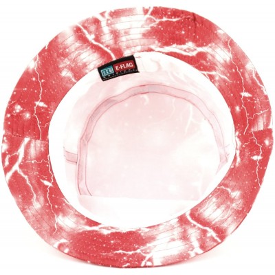 Bucket Hats Fashionable Unisex Printed Pattern Bucket Hat - Bk2104red - CS12HRP5D9F $21.59