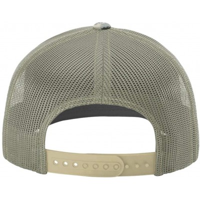 Baseball Caps Custom Richardson 112 Hat with Your Text Embroidered Trucker Mesh Snapback Cap - Digital Camo/Light Green - CW1...