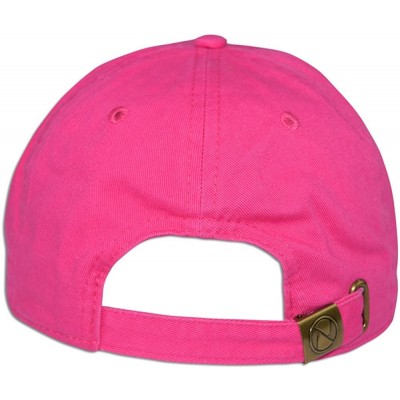 Baseball Caps Cotton Classic Dad Hat Adjustable Plain Cap Polo Style Low Profile Unstructured 1400 - Hot Pink - CK12OBXAX1J $...