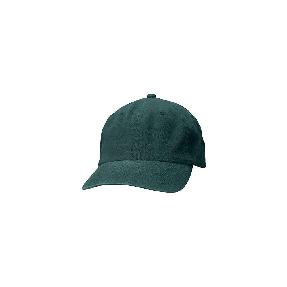 Baseball Caps Twill Cap for Men and Women Baseball Cap Softball Hat with Pre Curved Brim - Dark Green - CQ119BWM2K1 $7.69