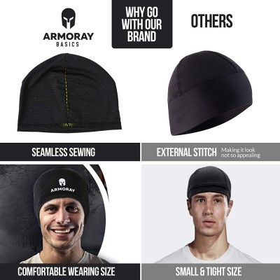 Skullies & Beanies ARMORAY Skull Cap Running Waterproof - BLACK - CK1939LLYSG $13.28