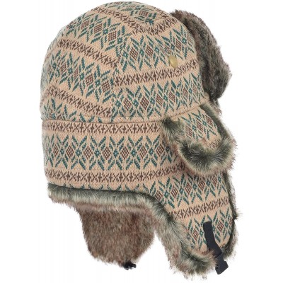 Bomber Hats Unisex Winter Knit Russian Ushanka Cossack Trapper Pilot Aviator Cap Hat - Light Green - CQ127F3BCLR $25.36