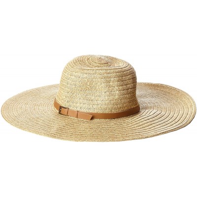Sun Hats Women's Ramona Floppy Braid Wide Brim Sun Hat - Natural/Multi - CC11HUXGOKH $38.06