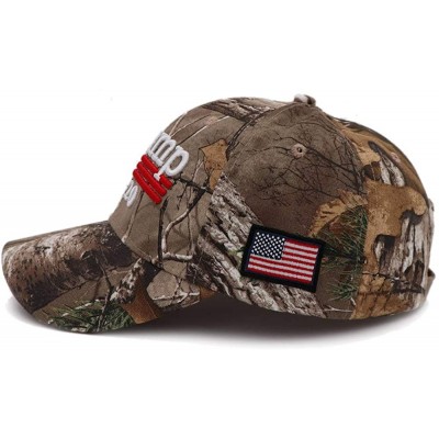 Baseball Caps Donald Trump Hat 2020 Keep America Great KAG MAGA with USA Flag 3D Embroidery Hat - Camo - CZ18WR6RUX2 $11.78