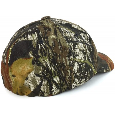 Baseball Caps MAGA Embroidered Mossy Oak Camo Fitted Cap Upto XXL - Infiniti - C818T2RWQCQ $23.46