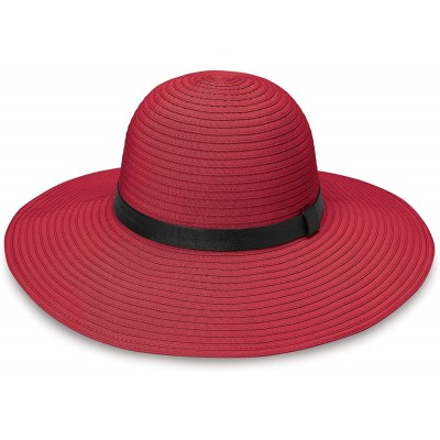 Sun Hats Women's Harper Sun Hat - UPF 50+ Sun Protection- Packable - Cranberry - C512O3XD8LA $49.49