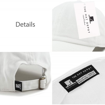 Baseball Caps USA Flag Embroidery Premium Soft 100% Cotton Low Profile Adjustable Baseball Dad Cap - Flag-white - CC182I8AYAK...