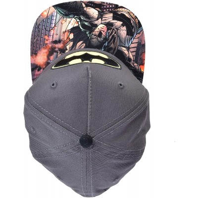 Baseball Caps The Joker Hahaha Batman Logo Sublimated Bill Snapback - Gray - CQ18ELT880X $9.06