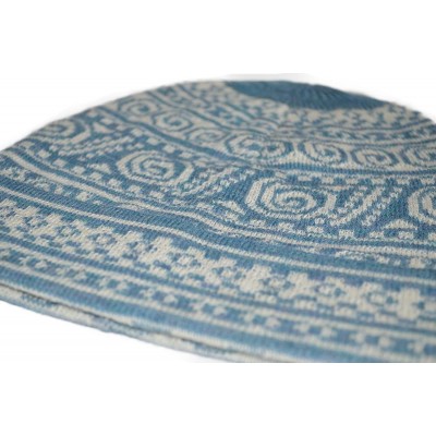 Skullies & Beanies Women's 100% Baby Alpaca Wool Hat Knit Winter Beanie Chimu Hat - Blue - CU18HH5M3M9 $48.99