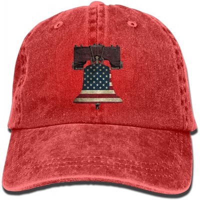 Cowboy Hats American Liberty Bell Trend Printing Cowboy Hat Fashion Baseball Cap for Men and Women Black - Red - C4180GTG02A ...