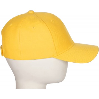 Baseball Caps Classic Baseball Hat Custom A to Z Initial Team Letter- Yellow Cap White Black - Letter W - CE18IDT3N0D $11.18