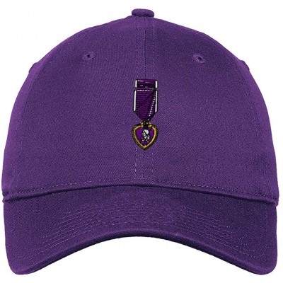 Baseball Caps Custom Low Profile Soft Hat Army Military Purple Heart Embroidery Veteran Cotton - Purple - CX18QQ7OCY3 $21.68