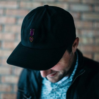 Baseball Caps Custom Low Profile Soft Hat Army Military Purple Heart Embroidery Veteran Cotton - Purple - CX18QQ7OCY3 $21.68