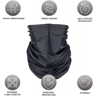 Balaclavas Cooling Neck Gaiter - 12-in-1 - Black - CV198QO3OLA $22.00