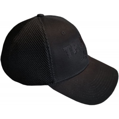 Baseball Caps Trump 45 Hat - Trump Cap - Black W/Black Textured Tone-on-tone - CT17YDETLRK $18.81