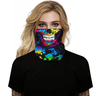 Balaclavas Balaclava Neck Gaiter Bandanas Headwear Headwraps Scarf Men Women Neckerchief Wristband - B06 - CO198QE848L $9.62