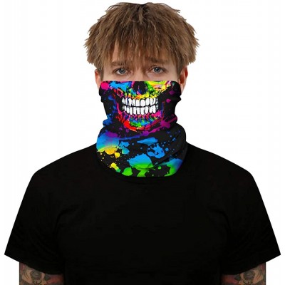 Balaclavas Balaclava Neck Gaiter Bandanas Headwear Headwraps Scarf Men Women Neckerchief Wristband - B06 - CO198QE848L $9.62