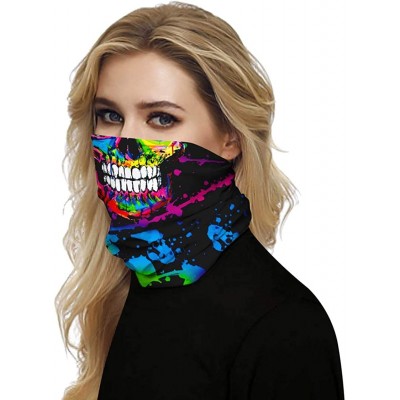 Balaclavas Balaclava Neck Gaiter Bandanas Headwear Headwraps Scarf Men Women Neckerchief Wristband - B06 - CO198QE848L $9.62