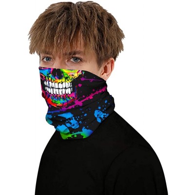 Balaclavas Balaclava Neck Gaiter Bandanas Headwear Headwraps Scarf Men Women Neckerchief Wristband - B06 - CO198QE848L $9.62