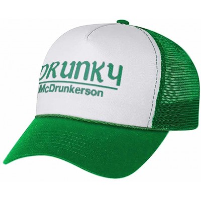 Baseball Caps St. Patrick's Day Matching Trucker Mesh Cap Drunky McDrunkerson & Pat McCROTCH - C118QG9UXMX $16.07