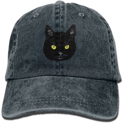 Cowboy Hats Black Cats are Not Alike Trend Printing Cowboy Hat Fashion Baseball Cap for Men and Women Black - Navy - CS18C3TH...