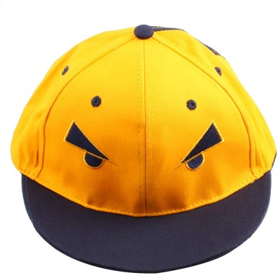 Baseball Caps Women Men Snapback Hats-Patchwork Solid Color Flat Bill Baseball Cap - 05-blue+yellow - CX18LI3CY7I $7.96