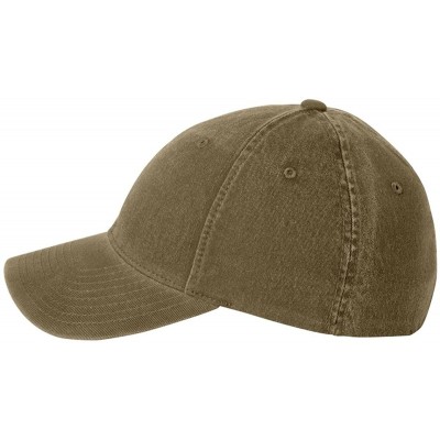 Baseball Caps Men's Garment-Washed 6 Panel Cotton Cap - Loden - CF12GNRLOPP $14.29