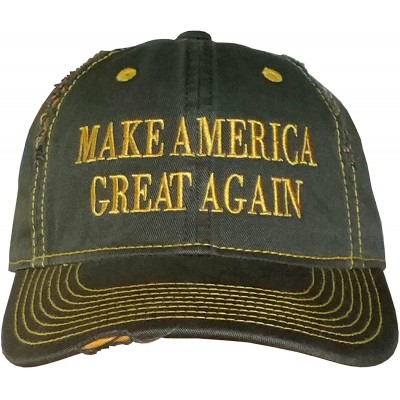 Baseball Caps Make America Great Again Cap ~ MAGA Hat - Olive-yellow/Yellow Make America Great Again - CF18EUCTYYG $19.49