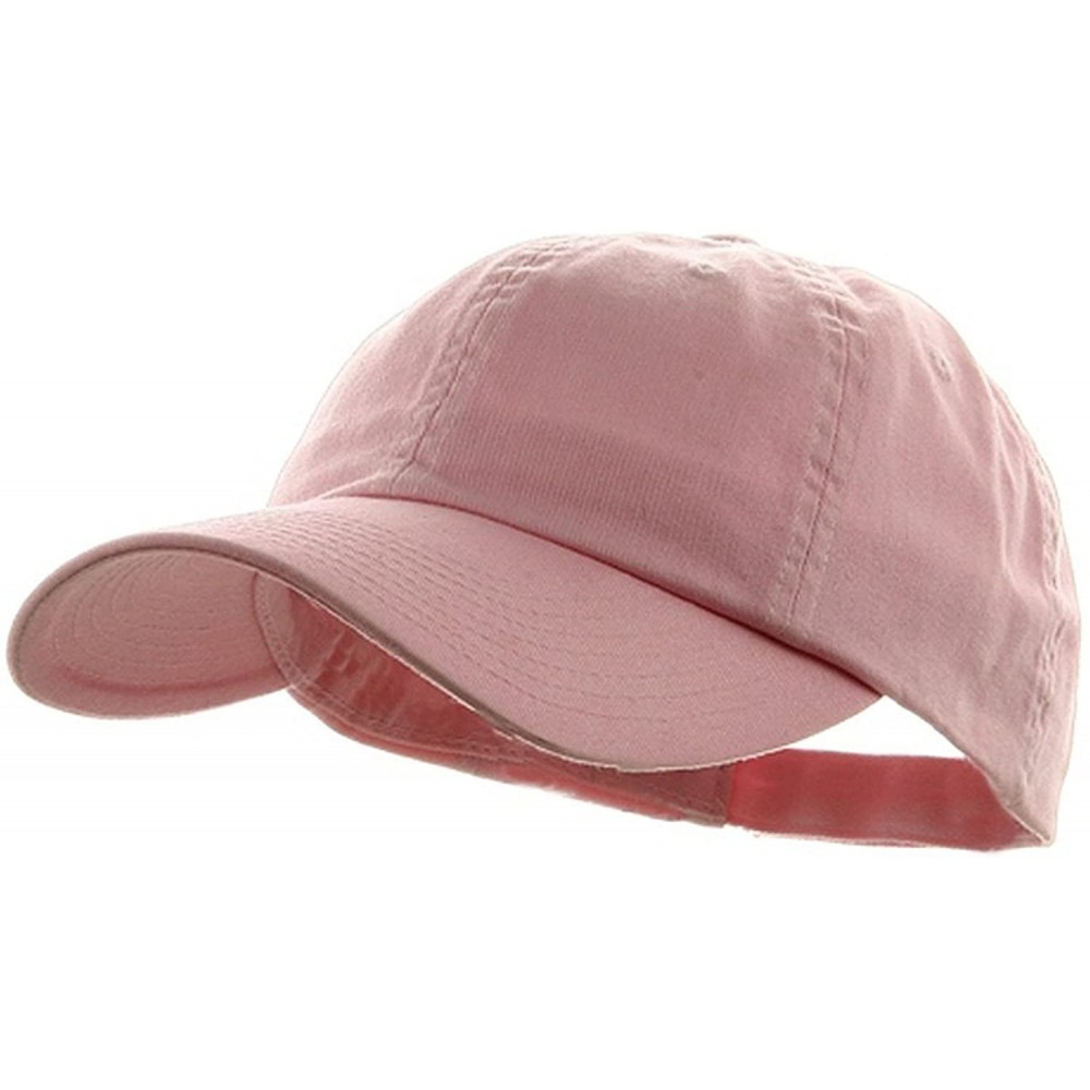 Baseball Caps Low Profile Dyed Cotton Twill Cap - Pink - CN112GBY79N $7.85