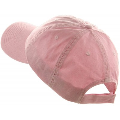 Baseball Caps Low Profile Dyed Cotton Twill Cap - Pink - CN112GBY79N $7.85