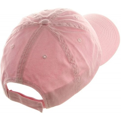 Baseball Caps Low Profile Dyed Cotton Twill Cap - Pink - CN112GBY79N $7.85