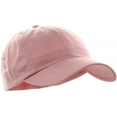Baseball Caps Low Profile Dyed Cotton Twill Cap - Pink - CN112GBY79N $7.85