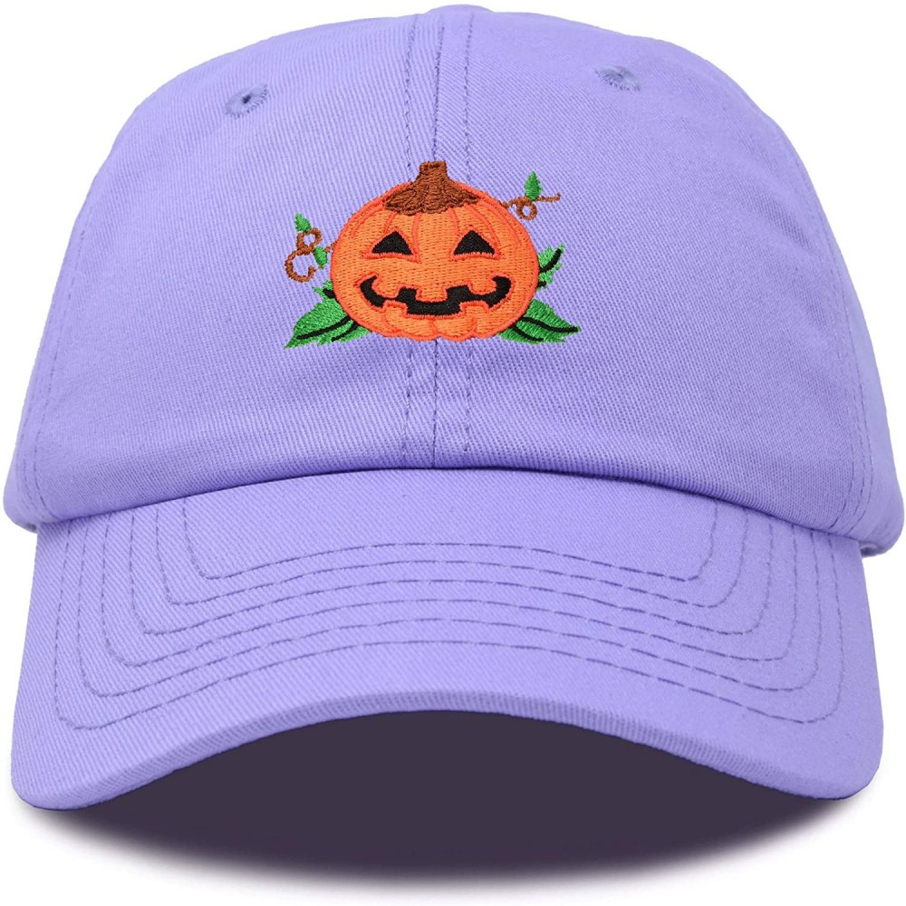 Baseball Caps Jack-O-Lantern Halloween Pumpkin Hat Mens Womens Baseball Cap - Lavender - CE18YZI06GN $13.27
