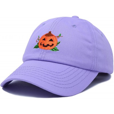 Baseball Caps Jack-O-Lantern Halloween Pumpkin Hat Mens Womens Baseball Cap - Lavender - CE18YZI06GN $13.27